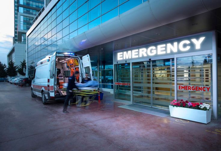 Medical team with ambulance Lasante paramedics